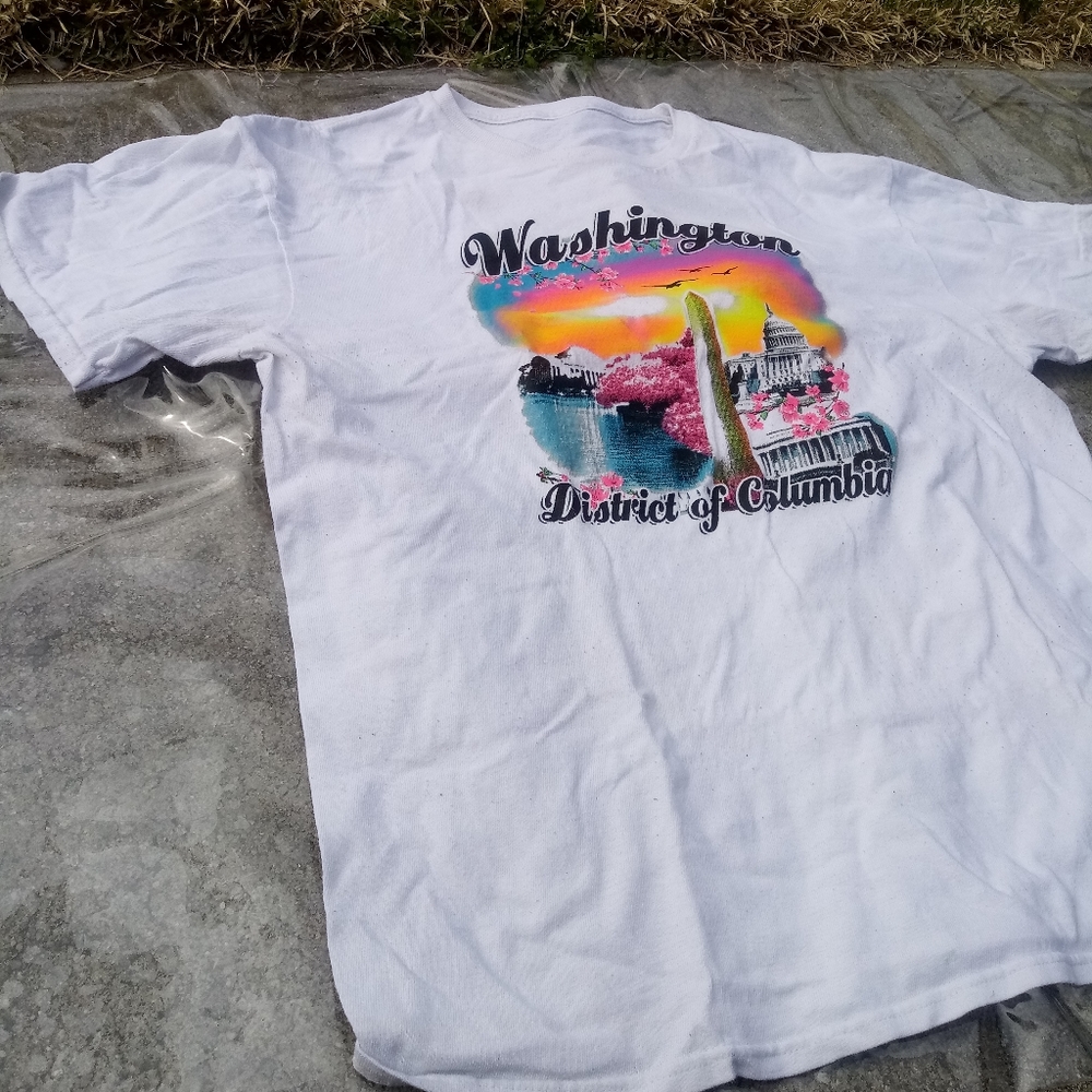 White Washington DC Tee